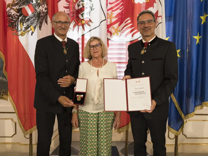 LH Anton Mattle, Hermine Dablander, LH Arno Kompatscher